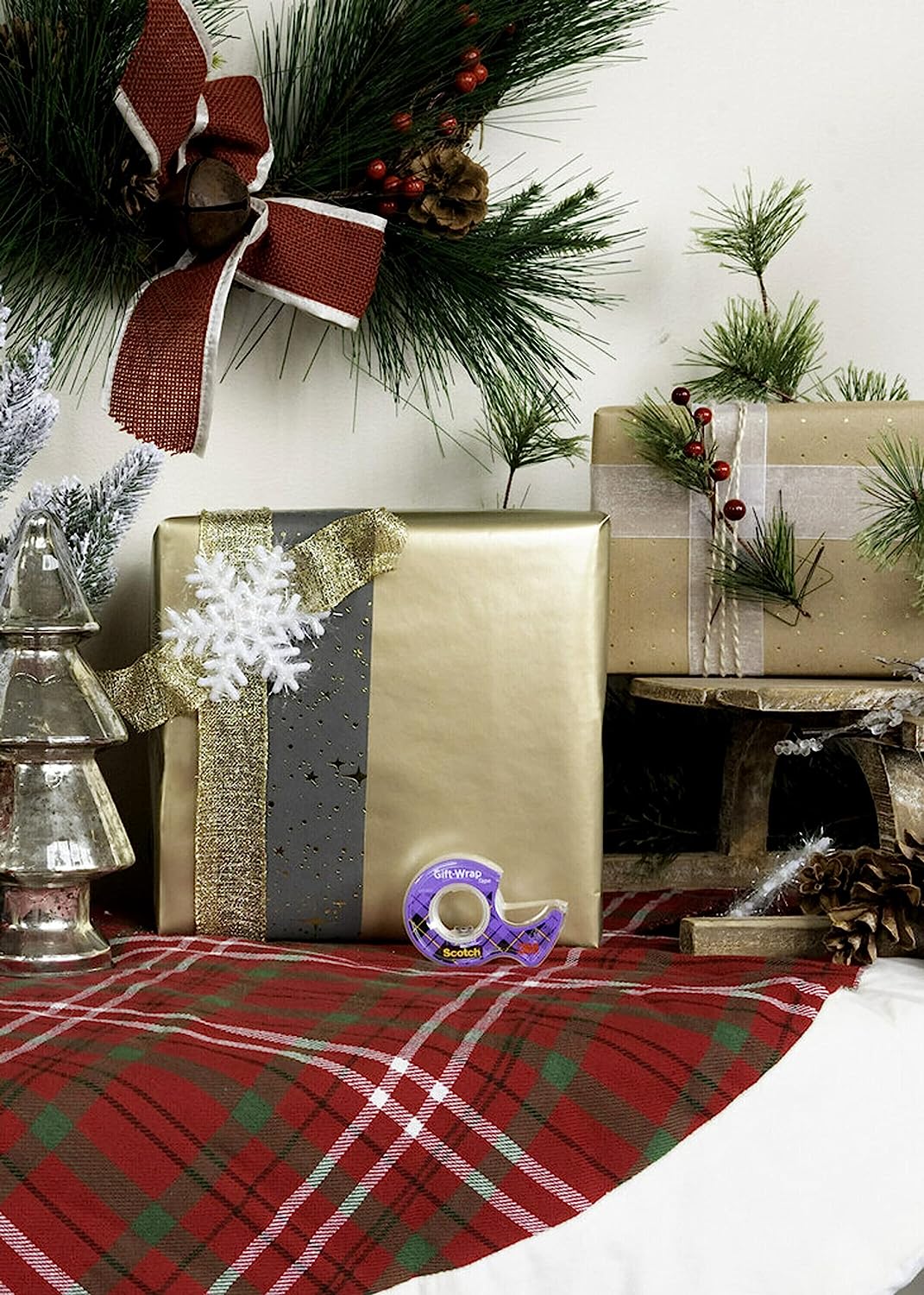 Scotch Gift Wrap Tape, 6 Rolls, The Go-To Tape for the Holidays, 3/4 x 650 Inches, Dispensered (615-GW) - Image 10
